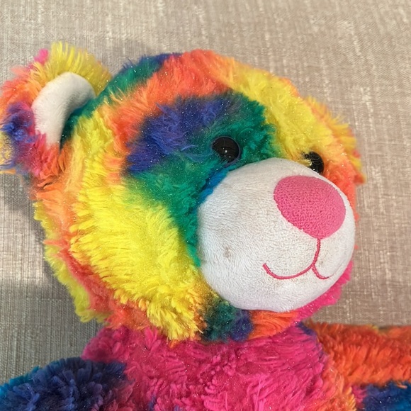 Build a bear rainbow 🌈 tie dye build a bear cuddly and cute bear - Picture 5 of 5